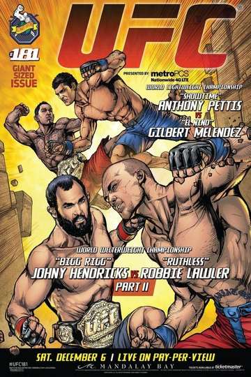 UFC 181 Hendricks vs Lawler II Poster