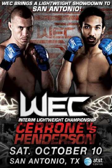 WEC 43 Cerrone vs Henderson Poster
