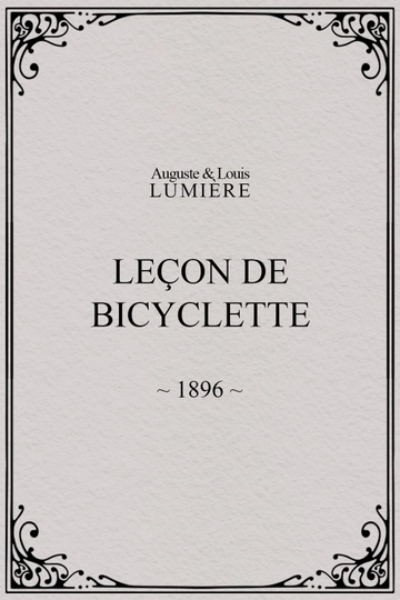 Leçon de bicyclette