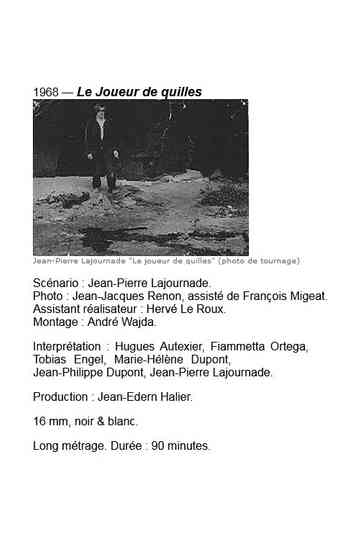 Le joueur de quilles Poster