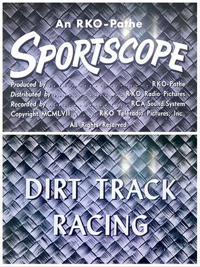 Dirt Track Racing Poster