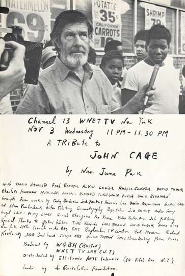 A Tribute to John Cage Poster