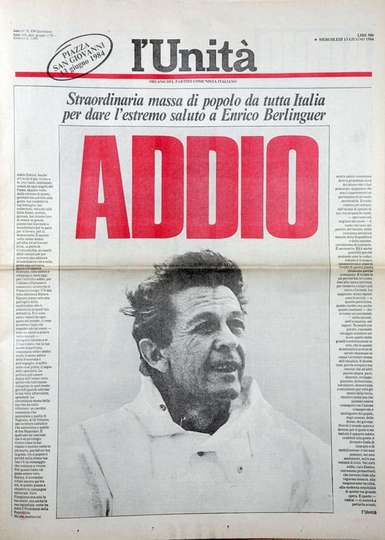 Farewell to Enrico Berlinguer Poster