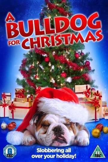 A Bulldog for Christmas Poster