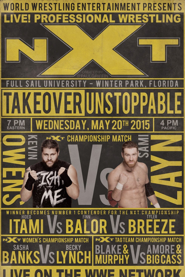 NXT TakeOver Unstoppable Poster