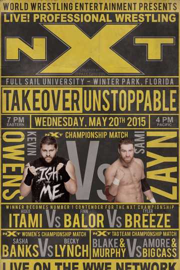 NXT TakeOver: Unstoppable Poster