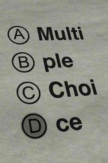 Multiple Choice Poster