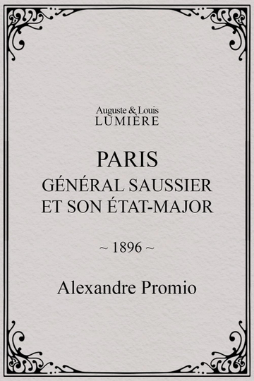 Paris  général Saussier et son étatmajor