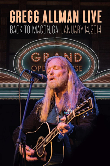 Gregg Allman Live Back To Macon GA Poster