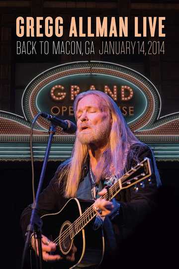 Gregg Allman Live Back To Macon GA Poster