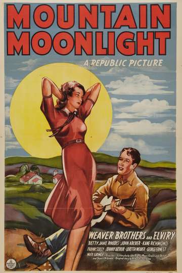 Mountain Moonlight Poster