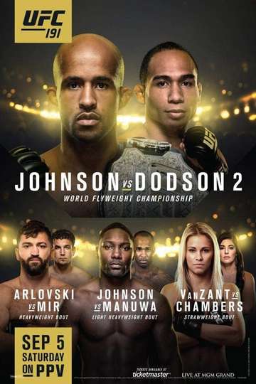 UFC 191: Johnson vs. Dodson 2 Poster