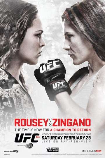 UFC 184 Rousey vs Zingano Poster