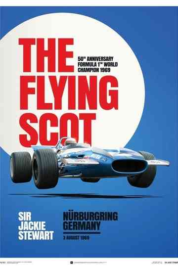 Jackie Stewart The Flying Scot Poster