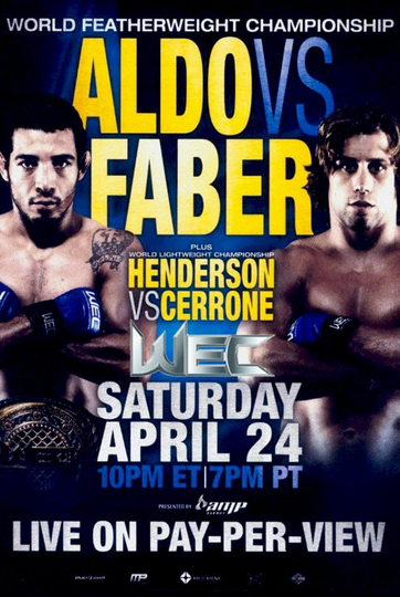 WEC 48 Aldo vs Faber Poster