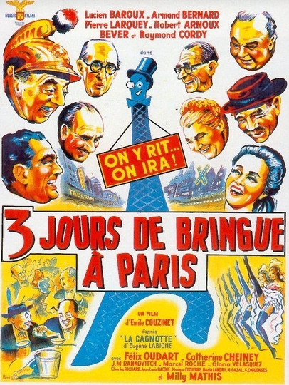 Trois jours de bringue à Paris Poster