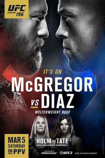 UFC 196 McGregor vs Diaz Poster