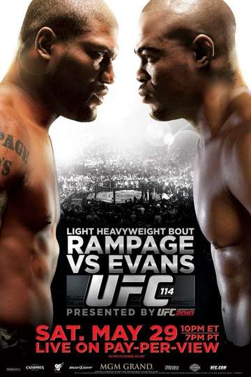 UFC 114 Rampage vs Evans Poster