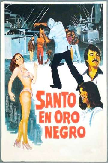 Night of San Juan Santo in Black Gold Poster