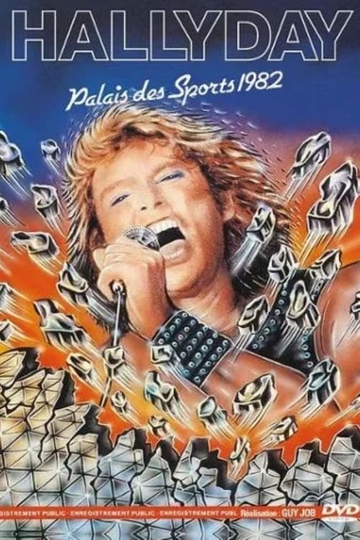 Johnny Hallyday  Palais des Sports 1982 Poster