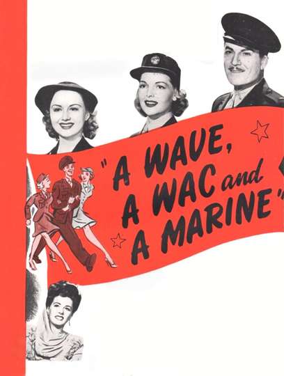 A Wave a WAC and a Marine Poster