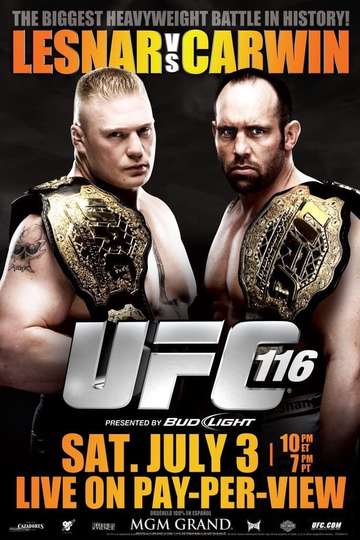 UFC 116 Lesnar vs Carwin Poster