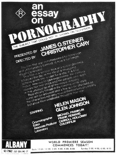 An Essay on Pornography Poster