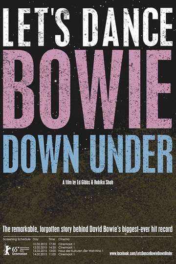 Lets Dance Bowie Down Under Poster