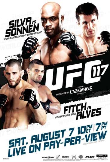 UFC 117 Silva vs Sonnen Poster