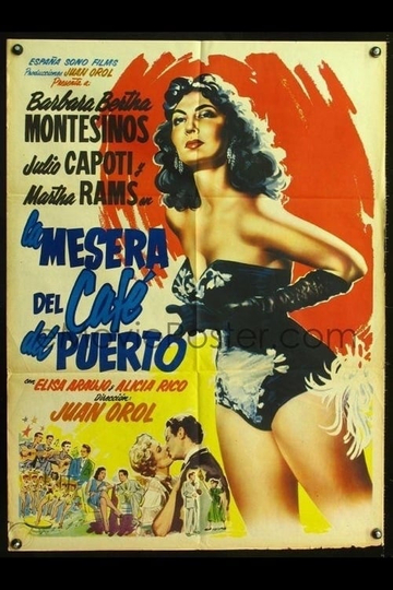 La mesera del café del puerto Poster