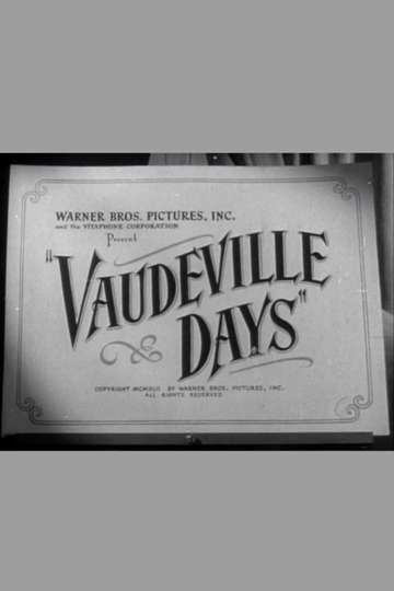 Vaudeville Days Poster