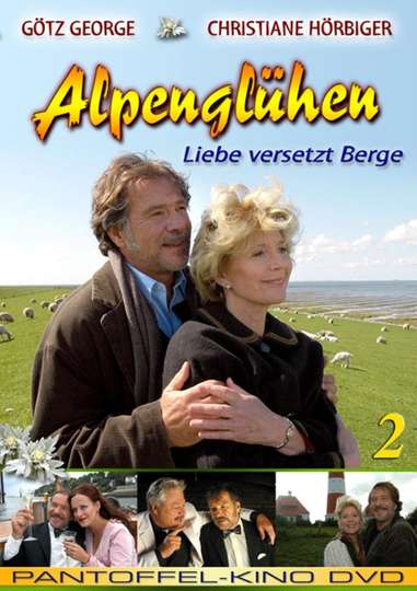 Alpenglühen zwei  Liebe versetzt Berge Poster