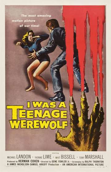 I Was a Teenage Werewolf Poster