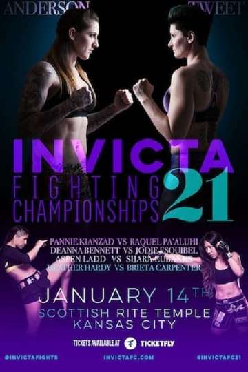 Invicta FC 21 Anderson vs Tweet Poster