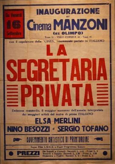 The Private Secretary Poster