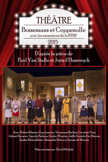 Bossemans et Coppenolle avec les animateurs de la RTBF Poster