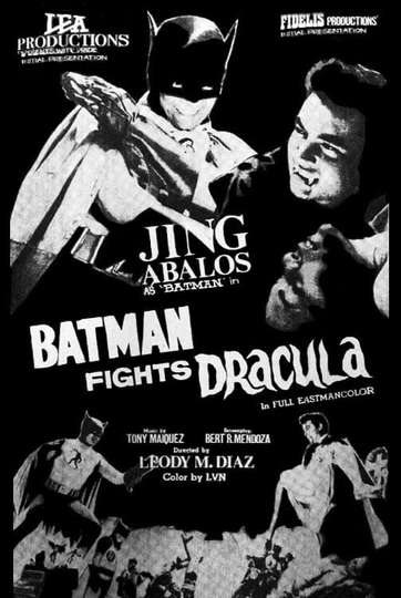 Batman Fights Dracula Poster