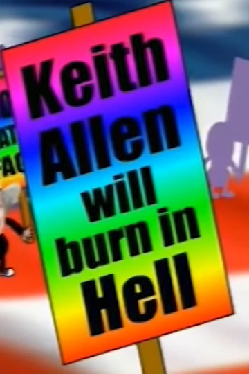 Keith Allen Will Burn in Hell Poster