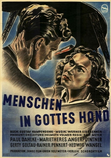 Menschen in Gottes Hand Poster