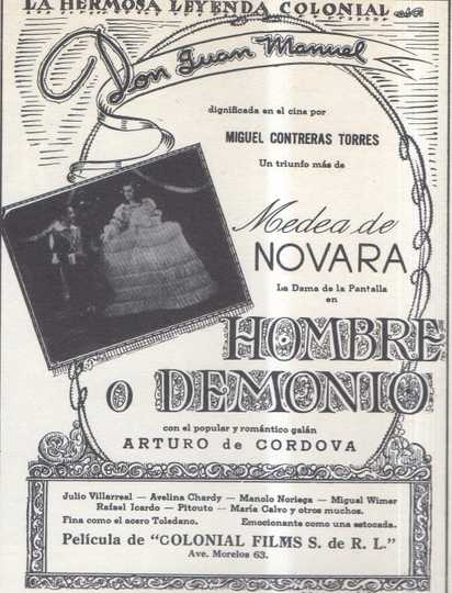 Hombre o demonio Poster