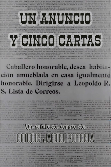 Un anuncio y cinco cartas Poster