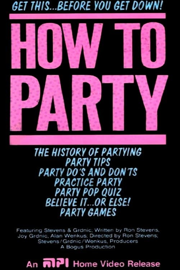 How To Party Poster