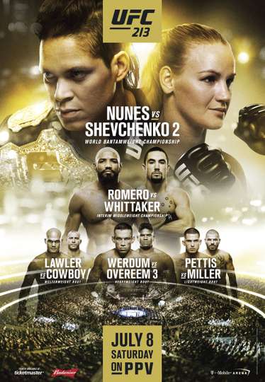 UFC 213 Romero vs Whittaker Poster