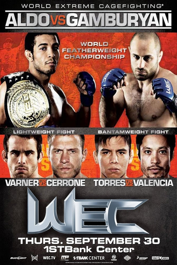 WEC 51 Aldo vs Gamburyan Poster