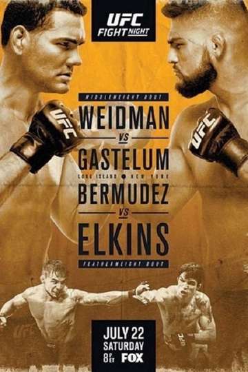 UFC on Fox 25 Weidman vs Gastelum Poster