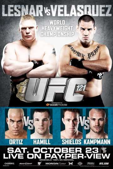 UFC 121 Lesnar vs Velasquez Poster