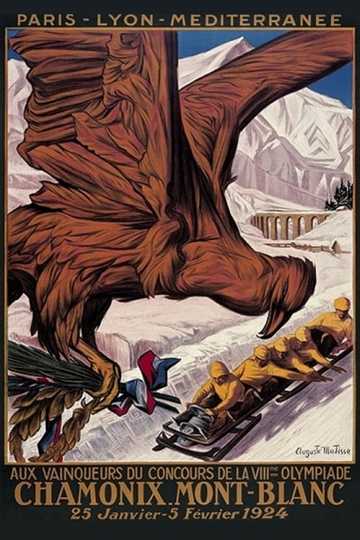 The Olympic Games Held at Chamonix in 1924 Poster