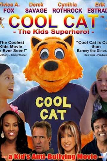 Cool Cat Kids Superhero Poster