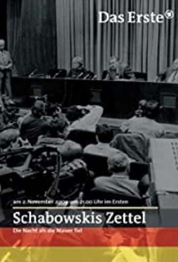Schabowskis Zettel Poster