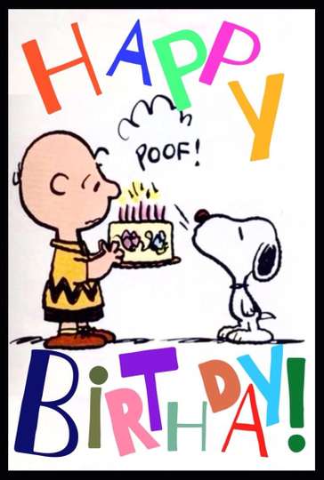 Happy Birthday Charlie Brown Poster